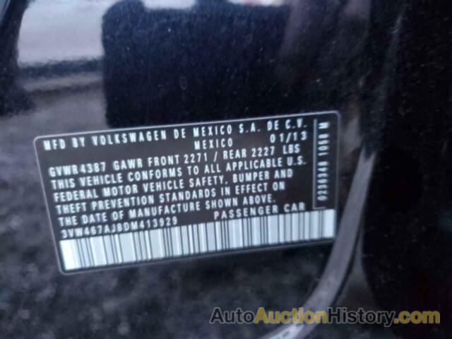 VOLKSWAGEN JETTA GLI, 3VW467AJ8DM413929