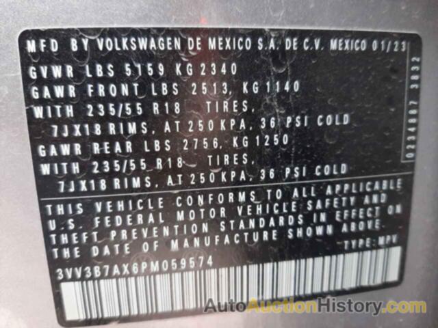 VOLKSWAGEN TIGUAN SE, 3VV3B7AX6PM059574