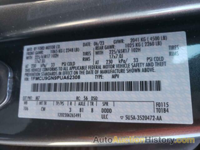 FORD ESCAPE ACT ACTIVE, 1FMCU9GN9PUA62308