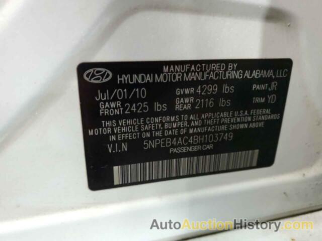 HYUNDAI SONATA GLS, 5NPEB4AC4BH103749