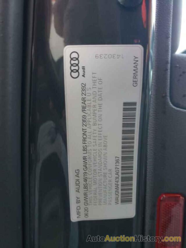 AUDI A4 PREMIUM, WAUGMAF43LA071367