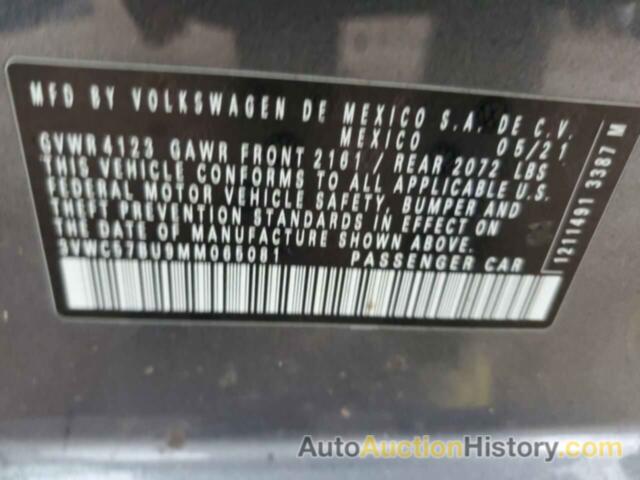 VOLKSWAGEN JETTA S, 3VWC57BU9MM065081