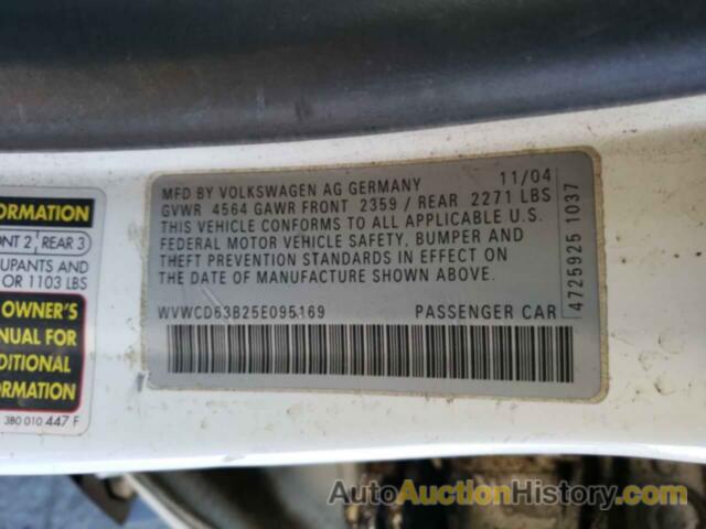 VOLKSWAGEN PASSAT GLS, WVWCD63B25E095169