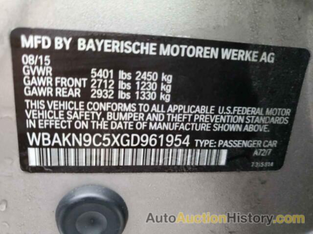 BMW 5 SERIES I, WBAKN9C5XGD961954