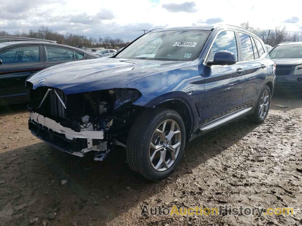 2022 BMW X3 XDRIVE30I, WBX57DP06NN178409