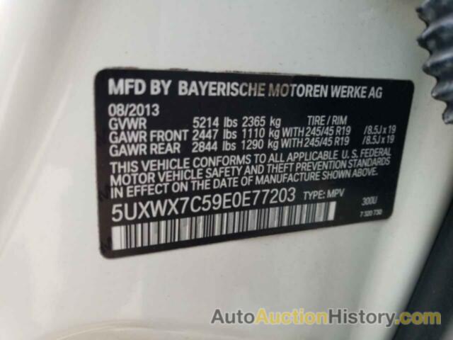 BMW X3 XDRIVE35I, 5UXWX7C59E0E77203