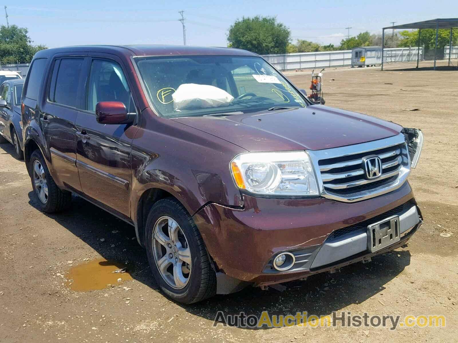 2014 HONDA PILOT EXL, 5FNYF3H5XEB010563