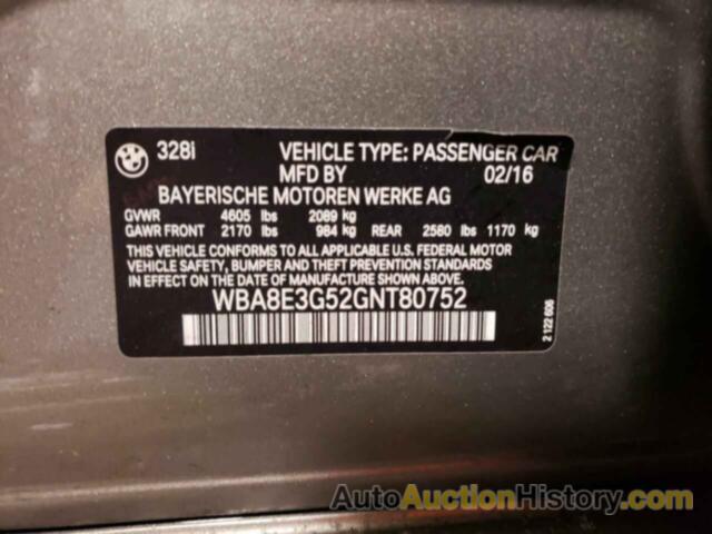 BMW 3 SERIES XI SULEV, WBA8E3G52GNT80752