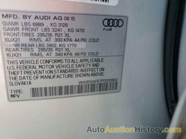 AUDI Q7 PRESTIGE, WA1DGAFE7FD030632