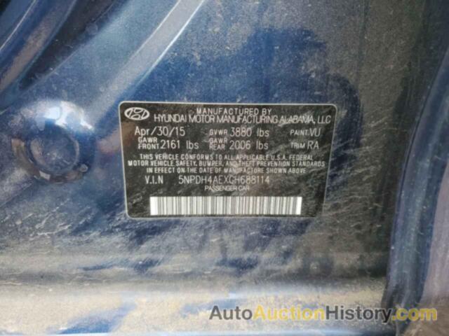 HYUNDAI ELANTRA SE, 5NPDH4AEXGH688114