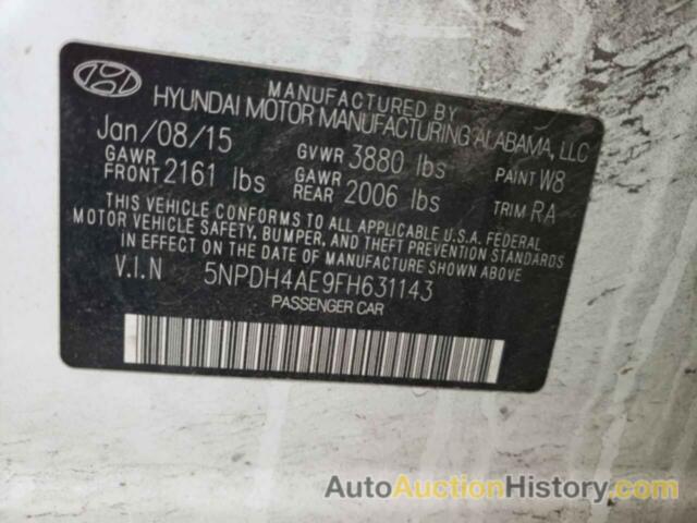 HYUNDAI ELANTRA SE, 5NPDH4AE9FH631143