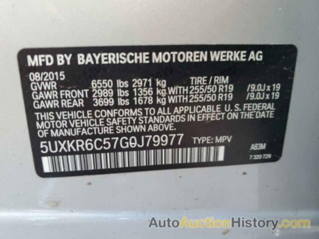 BMW X5 XDRIVE50I, 5UXKR6C57G0J79977