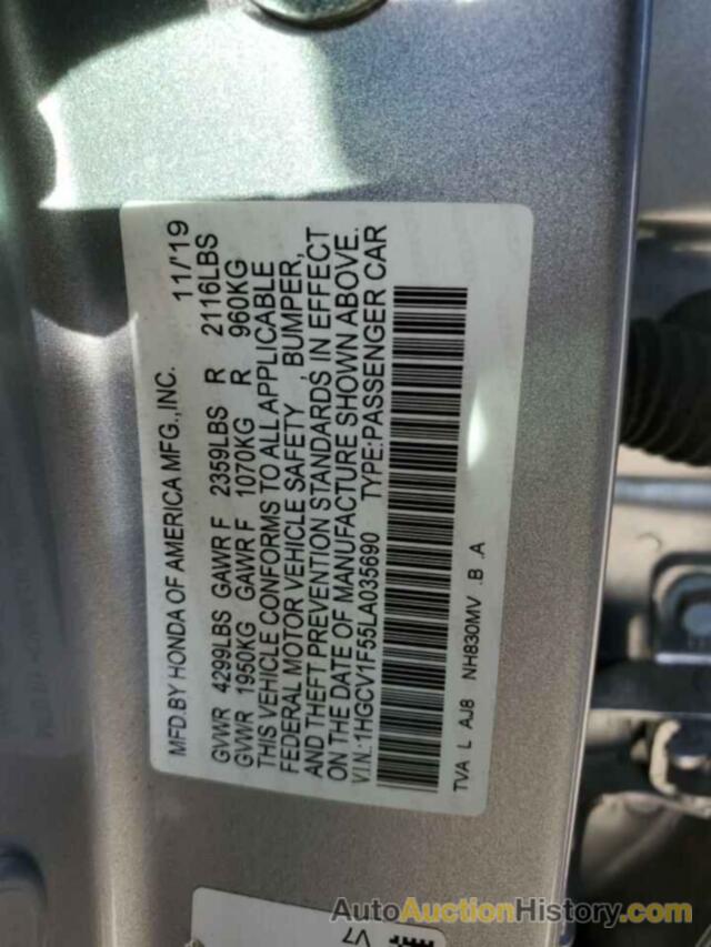 HONDA ACCORD EXL, 1HGCV1F55LA035690