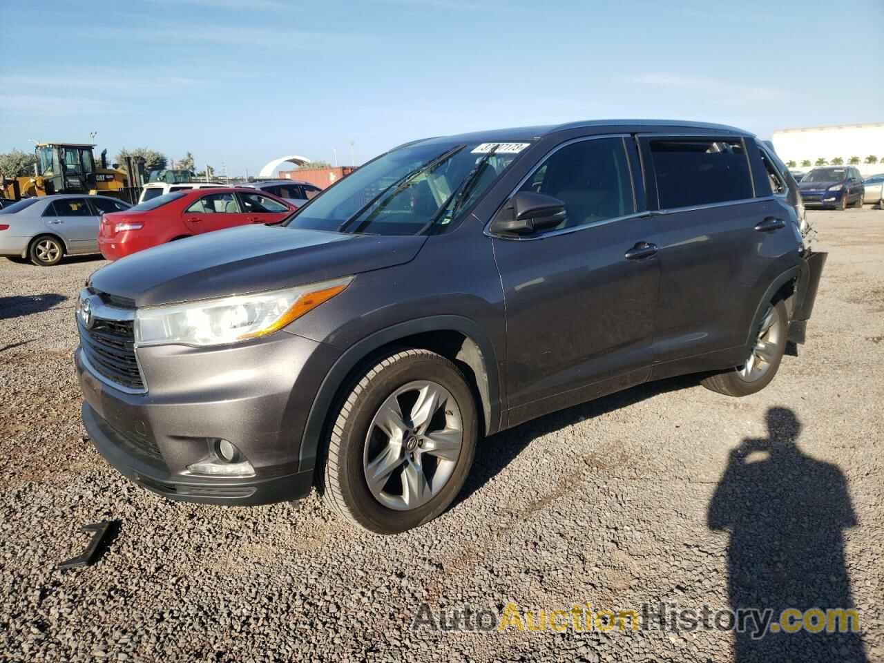 2016 TOYOTA HIGHLANDER LIMITED, 5TDYKRFH9GS155345