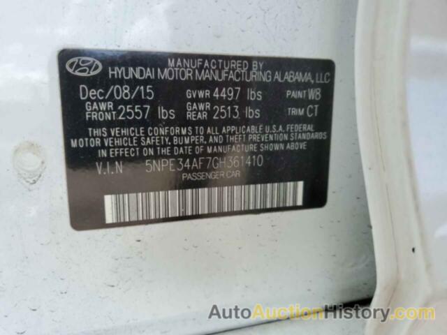 HYUNDAI SONATA SPORT, 5NPE34AF7GH361410