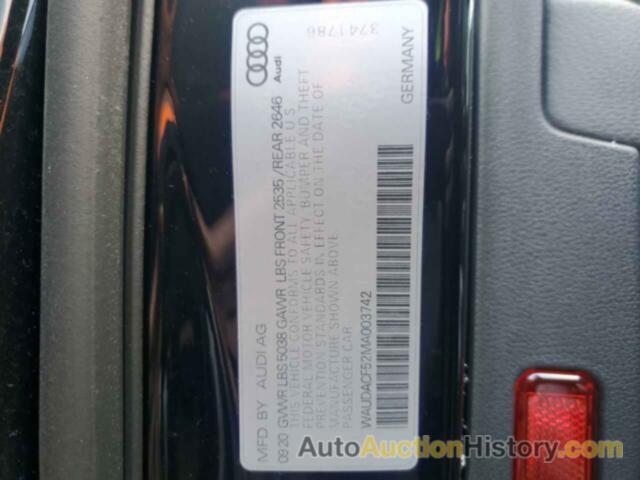 AUDI A5 PREMIUM 45, WAUDACF52MA003742