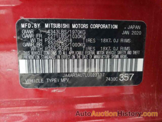 MITSUBISHI OUTLANDER ES, JA4AR3AU7LU023117