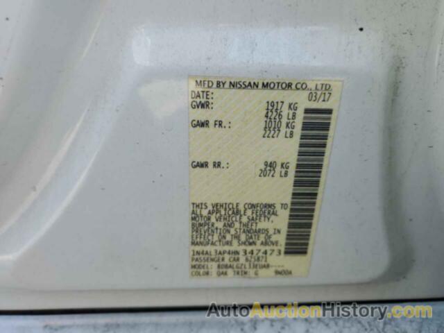 NISSAN ALTIMA 2.5, 1N4AL3AP4HN347473