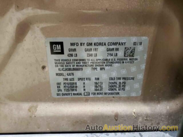 BUICK ENCORE PREFERRED, KL4CJASB0JB666919