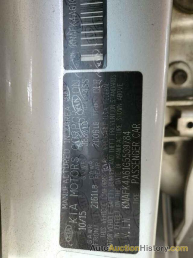 KIA FORTE LX, KNAFK4A61G5539784