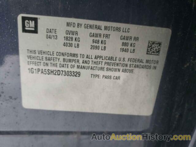 CHEVROLET CRUZE LS, 1G1PA5SH2D7303329