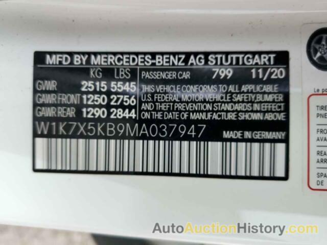 MERCEDES-BENZ GT-CLASS 43, W1K7X5KB9MA037947