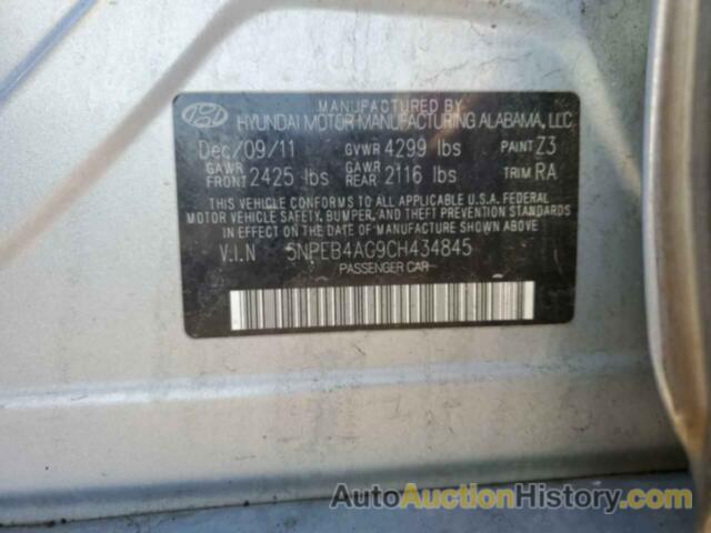 HYUNDAI SONATA GLS, 5NPEB4AC9CH434845