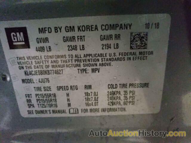 BUICK ENCORE PREFERRED, KL4CJESB0KB774627