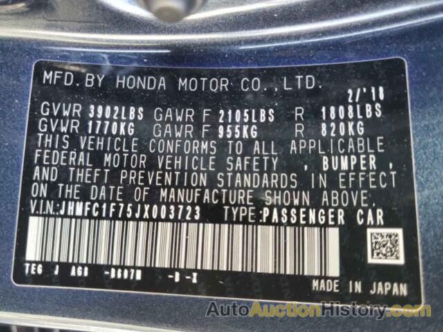 HONDA CIVIC EXL, JHMFC1F75JX003723