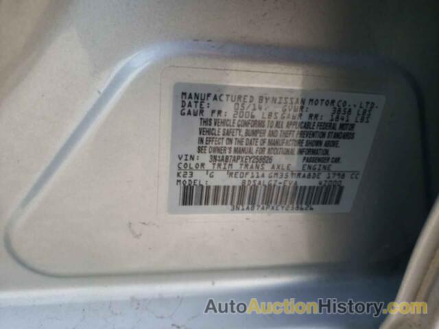 NISSAN SENTRA S, 3N1AB7APXEY258626