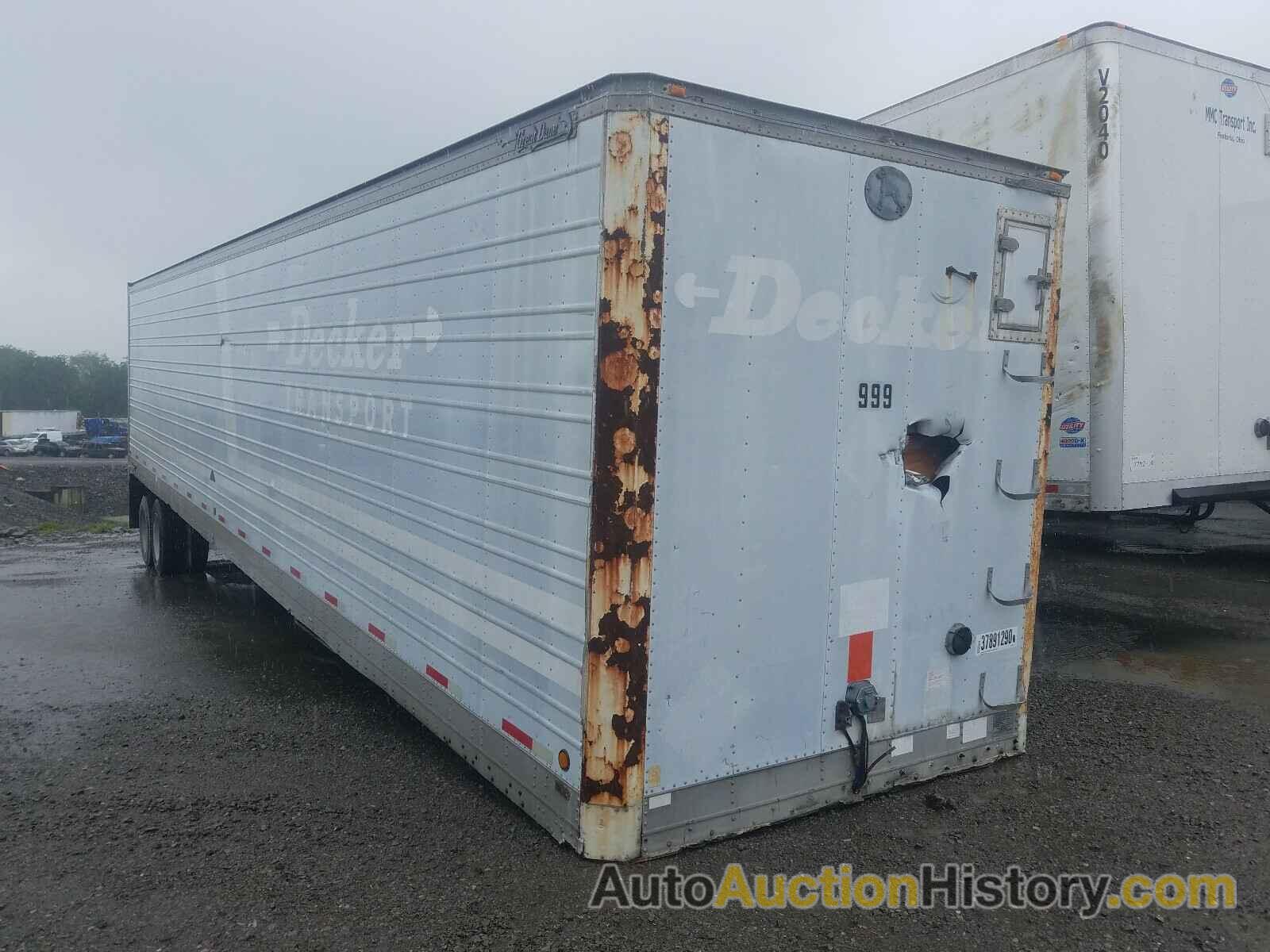 1985 GREAT DANE TRAILER DRY VAN, 1GRFC9627FB041310