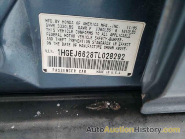 HONDA CIVIC DX, 1HGEJ6628TL028292