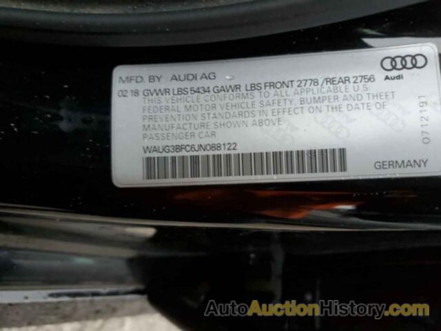 AUDI A6 PREMIUM PLUS, WAUG3BFC6JN088122