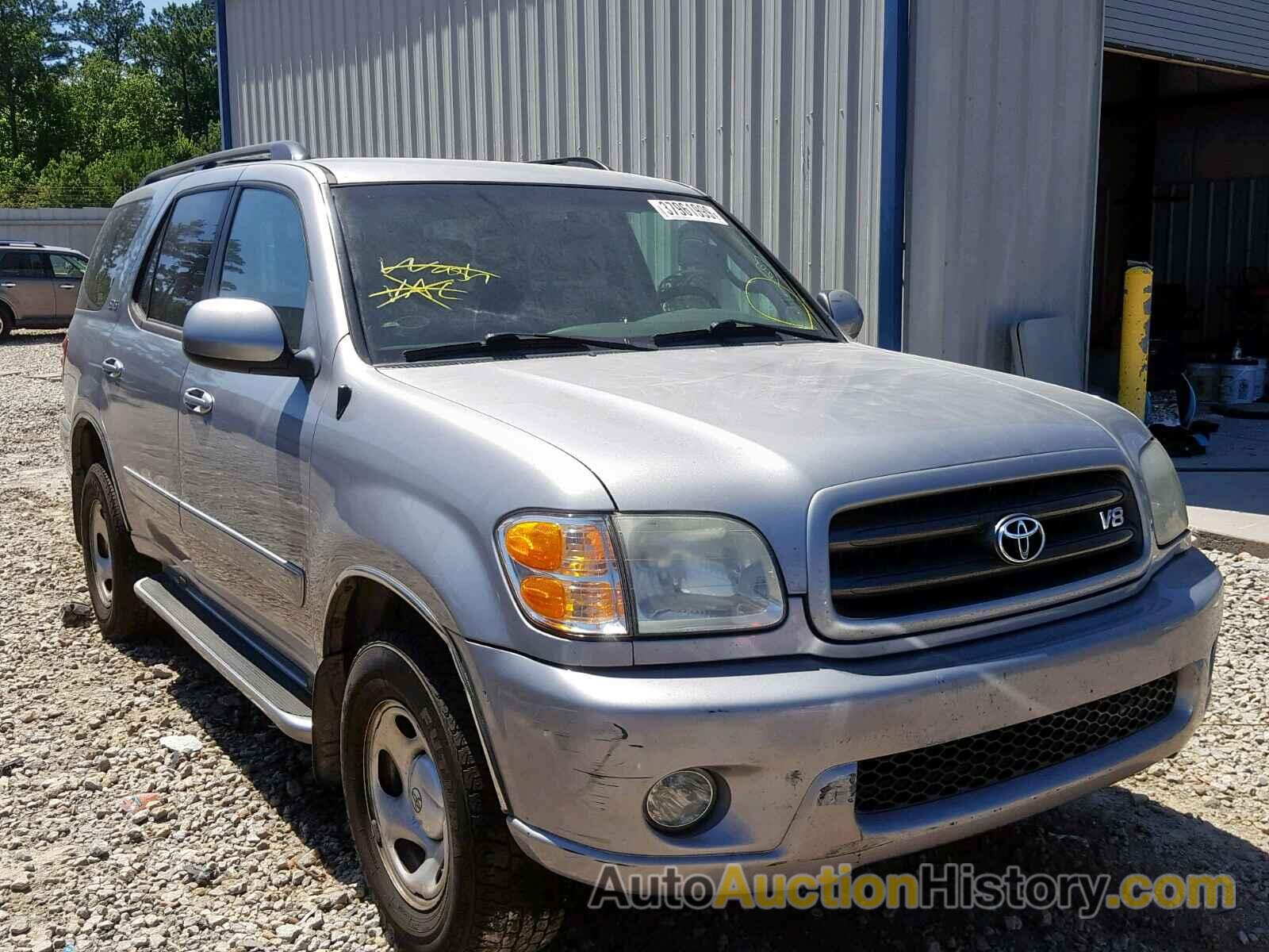 2002 TOYOTA SEQUOIA SR5, 5TDZT34A32S078422