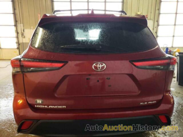 TOYOTA HIGHLANDER XLE, 5TDGZRBH2NS255216