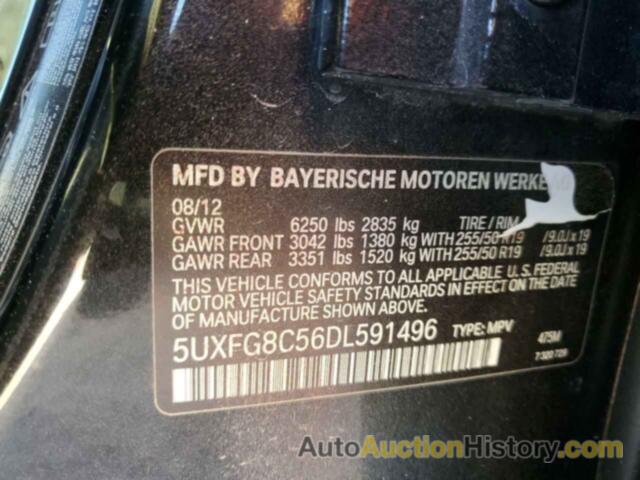 BMW X6 XDRIVE50I, 5UXFG8C56DL591496