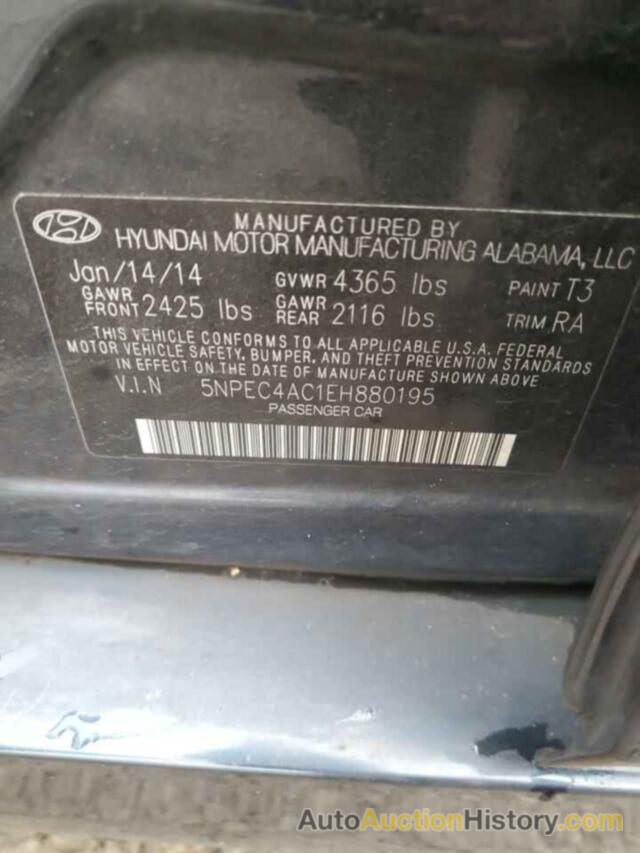 HYUNDAI SONATA SE, 5NPEC4AC1EH880195