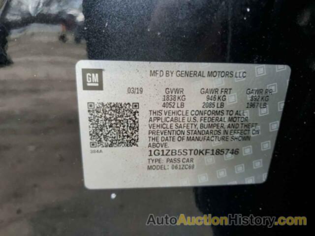 CHEVROLET MALIBU LS, 1G1ZB5ST0KF185746