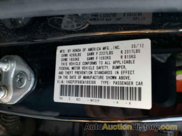 HONDA ACCORD SE, 1HGCP2F68CA169389