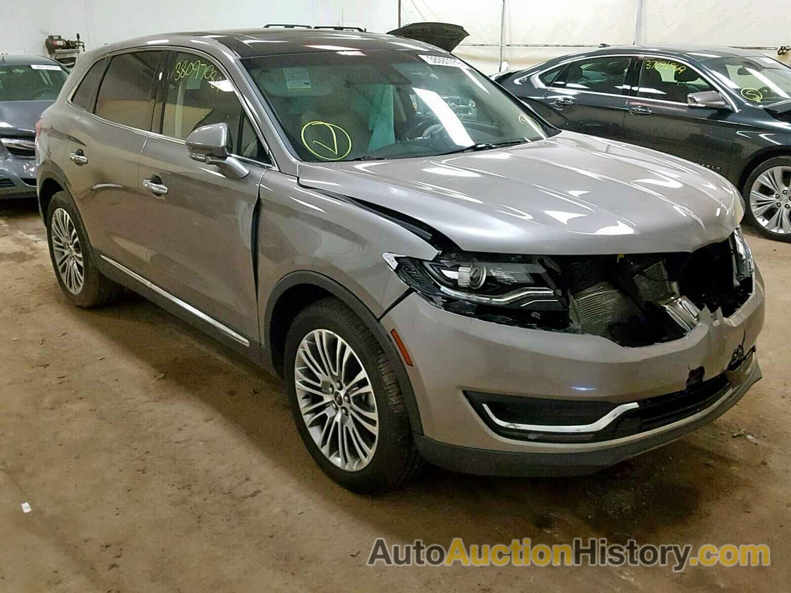 2016 LINCOLN MKX RESERVE, 2LMTJ8LR1GBL52001