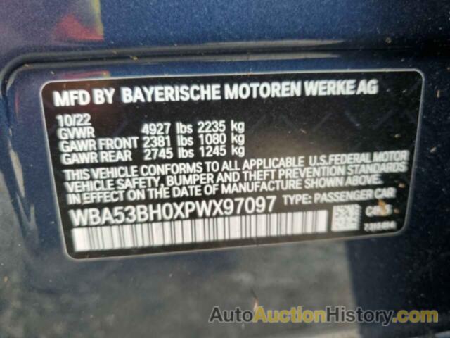 BMW 5 SERIES I, WBA53BH0XPWX97097