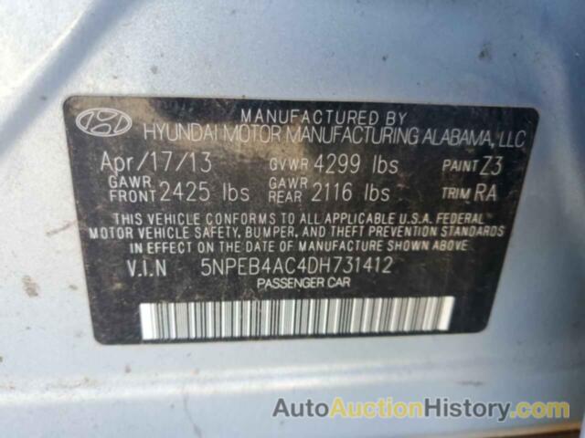 HYUNDAI SONATA GLS, 5NPEB4AC4DH731412