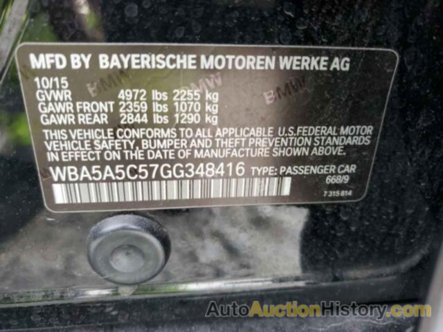BMW 5 SERIES I, WBA5A5C57GG348416