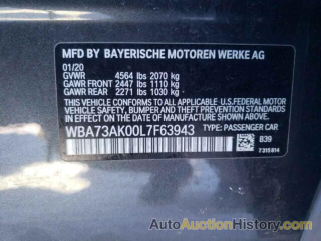 BMW 2 SERIES, WBA73AK00L7F63943