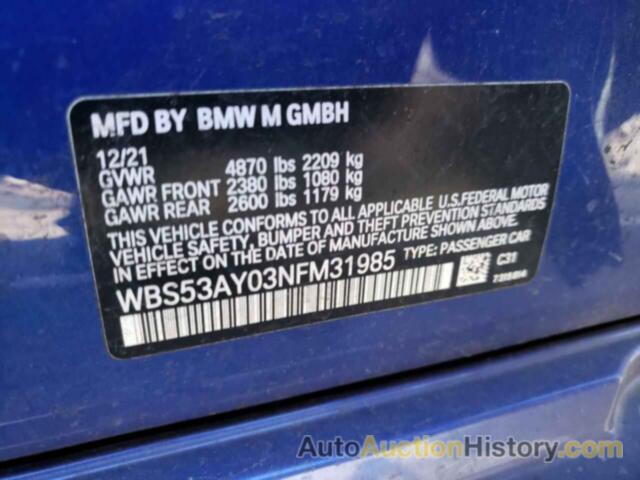 BMW M3, WBS53AY03NFM31985