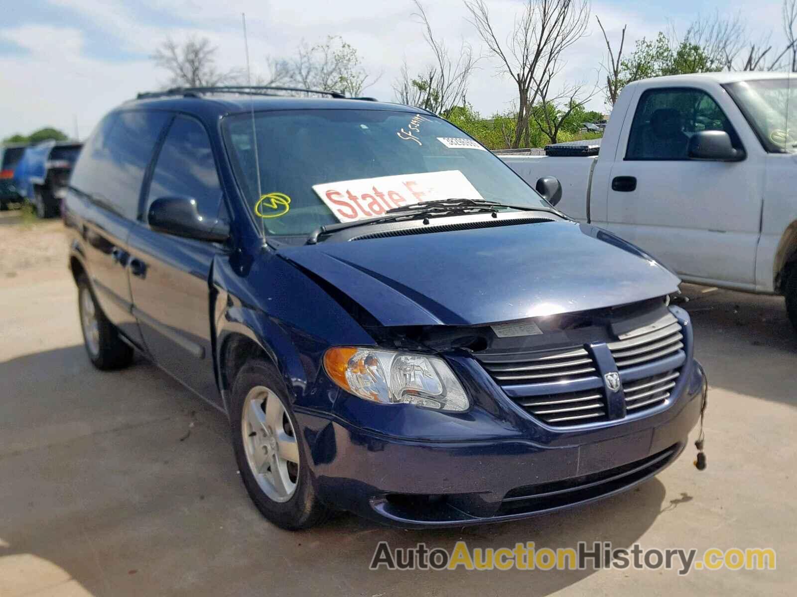 2006 DODGE CARAVAN SXT, 1D4GP45R26B607509