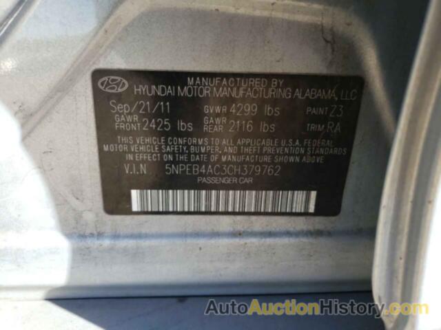 HYUNDAI SONATA GLS, 5NPEB4AC3CH379762