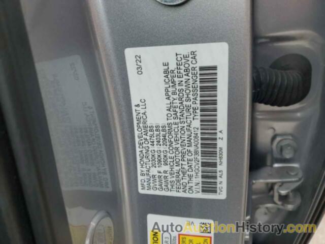 HONDA ACCORD SPORT, 1HGCV2F38NA008412