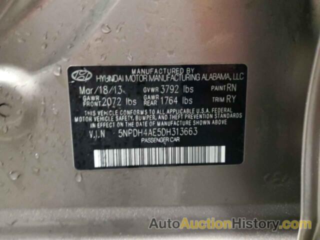 HYUNDAI ELANTRA GLS, 5NPDH4AE5DH313663