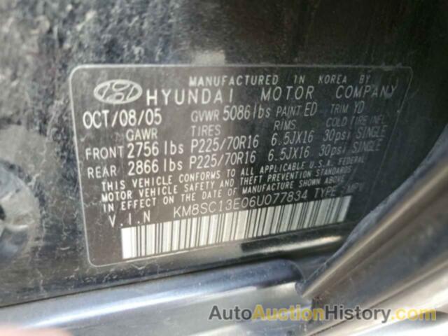 HYUNDAI SANTA FE GLS, KM8SC13E06U077834